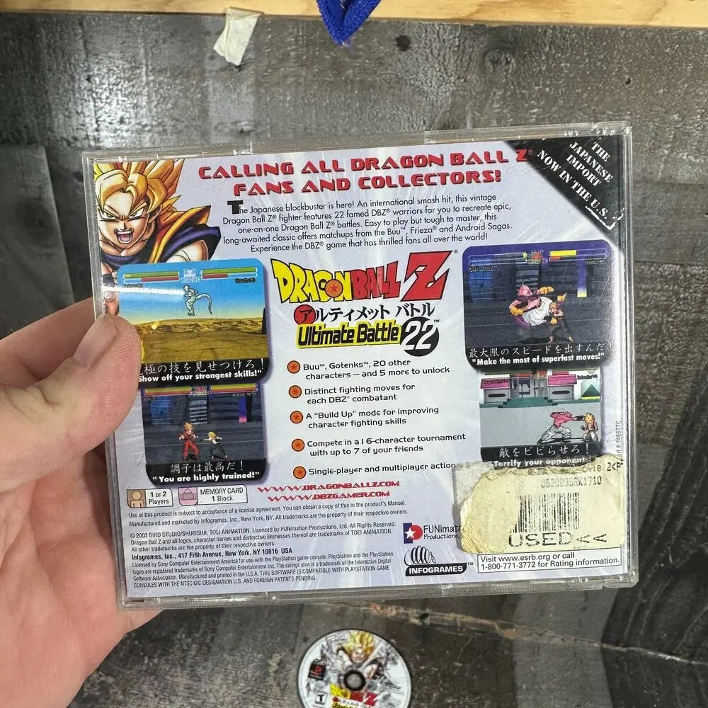 Sony Playstation 1 PS1‎ Dragon Ball Z Ultimate Battle 22 CIB Cleaned & Tested